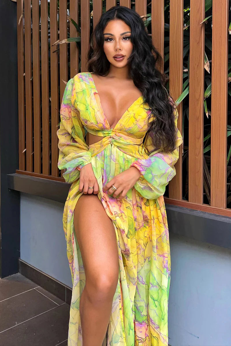 Willow Maxi Dress - Yellowcombo